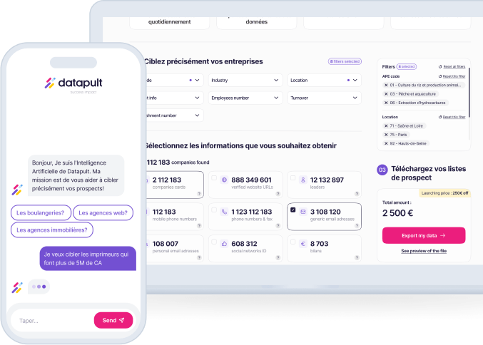 Le meilleur de la data B2B,<br />
pour <span>propulser vos ventes</span>