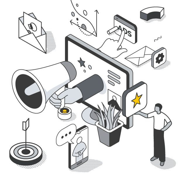 data marketing illustration datapult